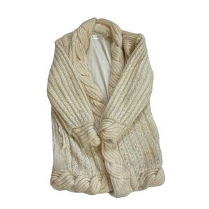 Belldini | Vintage Beige Open Front Sleeve Cardigan